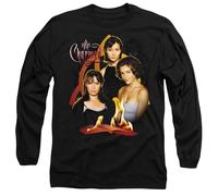 Charmed Original Three Mens Long Sleeve T Shirt, Noir, L Mixte