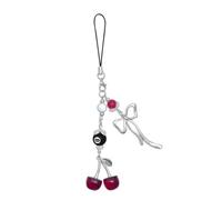 CHarmeFleur Ensemble Mignon De Breloques Pour Téléphone Avec Cerise Esthétique, Fleur, Papillon Et Étoile, Cordons Élégants Pour Appareil Mobile, Accessoires Charmants Po