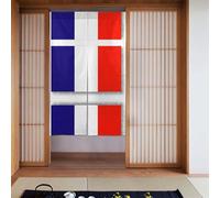 CHARMERM Rideau avec drapeau français pour la maison, fenêtre, rideau occultant, 86 x 142 cm