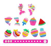 Charmes de Chaussures en PVC, Breloques de Chaussures Mignonnes pour Crocs Sandales à Sabots, Cadeau de Fête pour Enfants Filles Femmes