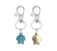Charmes De Tortue 2Pcs, Charmes D’Animaux Créatifs, Porte-Clés De Charme De Tortue, Porte-Clés De Tortue Mignons, Charmes De Sac Intéressants