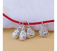Charmes en argent sterling pour la fabrication de bijoux Bouddha Guanyin Charmes Ornement de méditation pour la fabrication et l'artisanat du collier de bracelet attirent la richesse 1pcs,