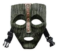 Charmgle Masque Loki en résine pour adulte - Jim Carrey - Déguisement d'Halloween - Décoration d'intérieur (Vert foncé)