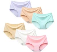 Charmi Culotte sans Couture Shorty Invisible sous Vetement Fille Lot de 6 Couleur Macarons 10-12 Ans (Taille du Fabricant M)