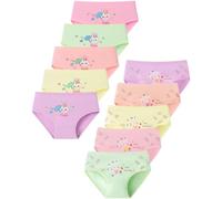 Charmi Culotte sous-vêtements Coton Shorty Slip Fille Lot de 10 Chat et Lapin 2-4 Ans (Taille du Fabricant M)