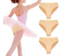 Charmi Culottes Danse Slips Ballet sous-vêtements Fille Lot de 3 Beige 10-12 Ans (Taille du Fabricant 150)