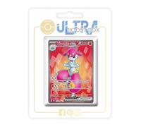 Charmina ex 161/142 Full Art Secrète - Myboost X Écarlate et Violet 7 Couronne Stellaire - Coffret de 10 Cartes Pokémon Françaises