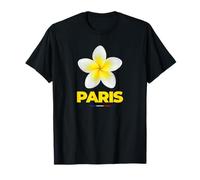 Charming Beauty of Paris France Tropical Flower Frangipani T-Shirt
