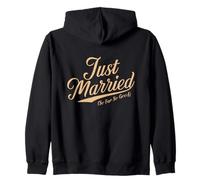Charming Just Married So Far So Good Lune de miel pour jeunes mariés Sweat à Capuche