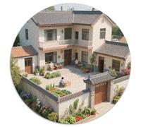 Charming Rural Scenery 1000 Pièces Puzzle Soulage Le Stress Cadeaux pour La Famille Et Les Amis Défi Unique Puzzle Juguetes De Desafío Familiar 1000pcs (67.5x67.5cm)