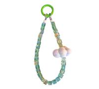 Charmings Porte-clés pour téléphone portable spécial, décorations élégantes, chaîne de perles chic, cadeau pour femme, perles tendance, motif nuage élégant, pendentif délicat, perles exquises