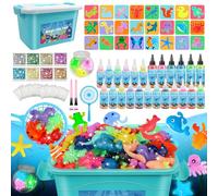 Charmofun Aqua Gelz Set, Gels Magiques 3D avec 24 Bouteilles de Gel Coloré et 24 formes, Magic Water Elf, Elfe Gel d'eau magique Cadeau pour Enfants Garçons et Filles 3+