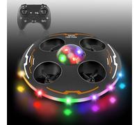 Charmofun Mini Drone pour Enfants, Drone Enfant pour Débutants UFO 360°, Quadricoptère Hélicoptère RC avec Lumières LED, Mode Sans Tête, 3 Batteries, Jouet Cadeau pour Garçons et Filles (Noir)