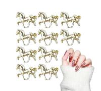 Charms à Ongles | 10 Pièces Fournitures Manucure Forme Cheval - Gemmes Décoratives Scrapbooking - Pour Mariage Fête Événements Spéciaux Artistes Mariées Débutants Professionnels Amateurs de