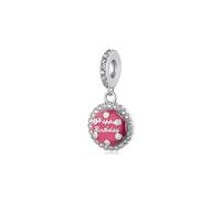 Charms Avril Pierre de Naissance pour Bracelets et Colliers Européens,Breloque en Argent Sterling 925 de Anniversaire Cadeau Pour Femmes Filles