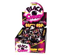 Charms Blow Pops, saveur cerise noire, boîte de 48 pièces
