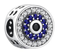 Charms Charms Charms Oeil du Prophète Charms Trusky, 11 x 11 mm, Cuivre, Zircone cubique créé