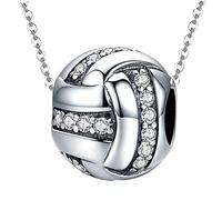 Charms Compatibles avec Bracelet en 925 Argents Européen Charme Femme Volleyball