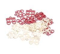 Charms de Mariage Double en Alliage, 60 Pièces DIY | Décorations Romantiques pour Robe Nuptiale, Création de Pendentifs, Lot Fiable, Beau Style