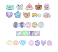 Charms de Sabot pour Crocs Pins, 26 Pièces Cartoon Breloque Coloré de Chaussures, Décorations de Chaussures de Bricolage pour Femme Fille et Adultes