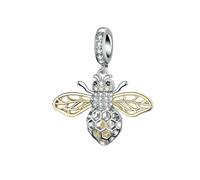 Charms Papillon 925 Argent Sterling Dragonfly Émail Zircon Perles Bricolage Bracelet Pendentif Bijoux