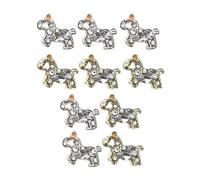 Charms Pour Décorations Ongles | 10 Pièces Fournitures Manucure Forme Cheval - Gemmes Décoratives Scrapbooking | Pour Mariage Fête Événements Spéciaux Artistes Mariées Débutants Professionnels Amateur