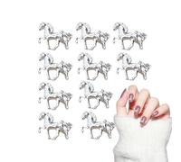 Charms pour Ongles,10 Pièces Fournitures Manucure Forme Cheval,Gemmes Décoratives Scrapbooking | Pour Mariage Fête Événements Spéciaux Artistes Mariées Débutants Professionnels Amateurs de