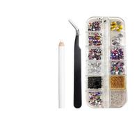 Charms Pour Ongles Kit De Cristaux Strass Avec Des Formes Multiples