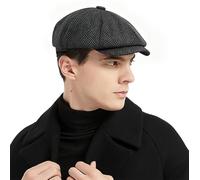 Charmylo Casquette Béret Homme Tweed Plate Vintage Ivy Gavroche Chapeau