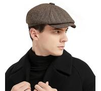 Charmylo Casquette Béret Homme Tweed Plate Vintage Ivy Gavroche Chapeau