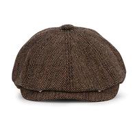 Charmylo Gavroche Casquette Baker Boy Hat Flat Caps - 8 Panel Peaky Herringbone Tweed Gatsby Hat Ivy Irish Cap pour Hommes et Femmes