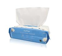 Charmyth Lot de 80 serviettes jetables extra épaisses, lingettes démaquillantes jetables, 100 % coton américain et 100 % biologique et sans cruauté envers les animaux, mouchoirs en coton non pelucheux