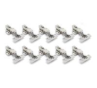 Charnière 10/20 pièces, charnière hydraulique de porte à couverture complète fermeture douce, sans perçage, for armoire, quincaillerie meubles(10pcs)