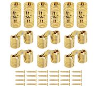 CharnièRe à Barillet Charnières à barillet cachées de 8mm, for boîte bijoux/portes invisibles, armoires avec Angle d'ouverture 180 degrés, meubles, 6/8/12 pièces BoîTe à Bijoux(12pcs)