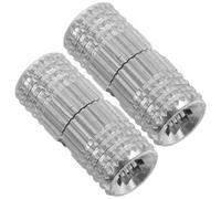 CharnièRe à Barillet Charnières cylindriques invisibles en laiton for boîtes bois, loquet à anneau dissimulé, 2 pièces BoîTe à Bijoux(Silver)