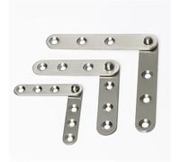 Charnière à bec de poulet, charnières pivotantes dissimulées à sept mots, porte encastrée à couteau décalé, rotation à 360 degrés, 1 pièce(A-2pcs)