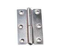 Charnière à dégonder modèle 2002 droite 60x40mm épaisseur 1,5mm acier nickelé - MONIN - 433250