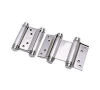 Charnière à double ressort ouvert de 10,2 cm en acier inoxydable bidirectionnel pour comptoir de cowboy, porte, clôture, fournitures d'utilisation en acier inoxydable