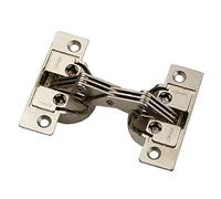 Charnière à onglet Gedotec Charnière de meuble 3D à visser - GS 45 | 1 pièce - charnière de porte pour onglet 45 ° | Angle d'ouverture 135 ° | Acier nickelé | Charnière à rabat pour portes d'armoires