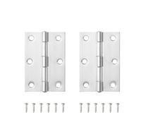 Charnière à paumelle pliante, Charnière pliante à 270 degrés en acier inoxydable, lot de 2, multicolore, for porte d'armoire et meubles(Silvery 75.5mm 2pcs)