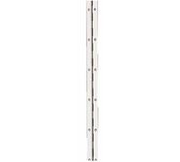 Charnière à piano simple feuille en acier nickelé - diamètre 1,8 mm - largeur 20 mm MONIN