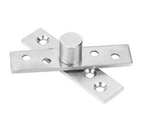 Charnière à Pivot de Porte Cachée Invisible, Charnière à Pivot Rotatif à 360 Degrés en Acier Inoxydable 75 Mm pour Portes Tournantes(Axe central)