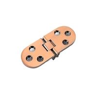 Charnière à rabat en alliage de Zinc, 2 pièces, avec pliage épais, for quincaillerie d'armoire table 180 degrés, porte cachée(E-2pcs)