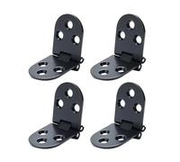 Charnière à rabat pliable à 180° en acier inoxydable, charnière autoportante for porte d'armoire, tiroir, bijoux, cadeaux(Black-20PCS)