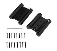 Charnière à ressort, 1 paire de charnières de porte à fermeture automatique en acier inoxydable, pour porte de café, salon, fermeture automatique avec vis d'installation, outil de