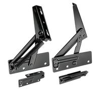 Charnière à ressort triangulaire en métal robuste | 1 paire de charnières pour banc de cuisine, salle de bain, garage, bureau, canapé