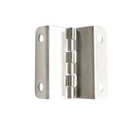Charnière à roulement, charnières de porte à roule 1 charnière à angle droit à quatre trous en tôle de fer antique de 41 mm de longueur latérale, 4 trous, 3 plis