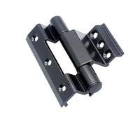 Charnière à roulement, charnières de porte à roule Charnière de fenêtre en alliage d'aluminium Charnières de porte de portail à pont cassé Épaissir Noir Installation facile Charnière de placard à pont