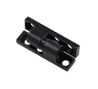 Charnière à roulement, charnières de porte à roule Charnières D'angle For Instruments Et Équipements Industriels Portes D'armoires En Tôle Métallique(Zinc Alloy Black)