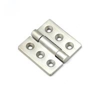 Charnière à roulement de charge 50 x 50 x 4 mm en acier inoxydable 304 de forme carrée épaisse pliable 1 pièce